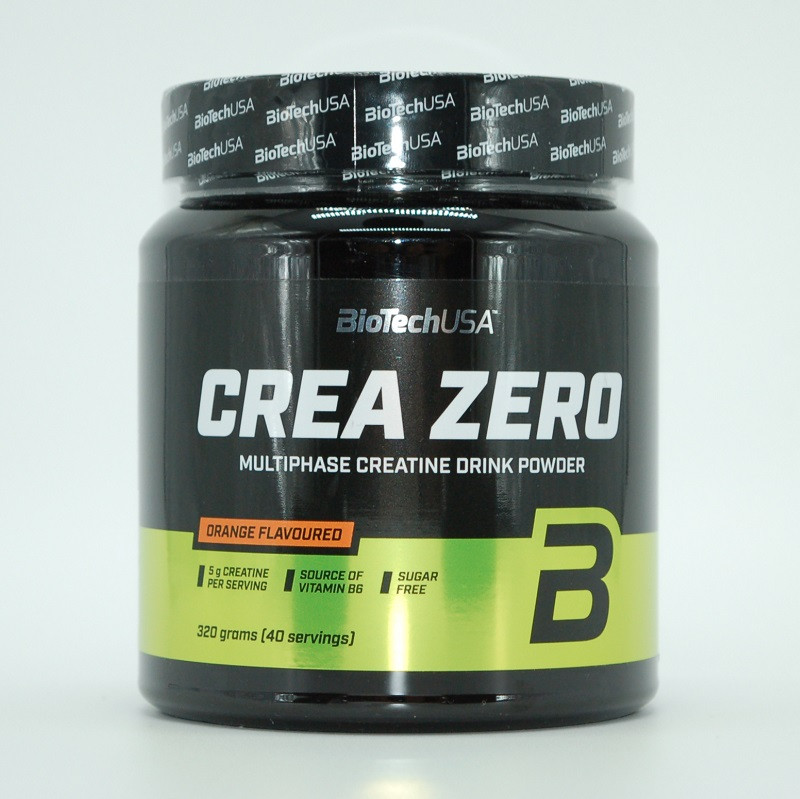 Креатин Моногідрат, Crea Zero, 320 гр., апельсин