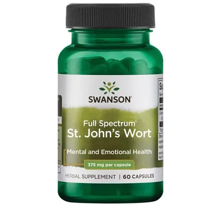 Звіробій Swanson St. John's Wort 375 mg 60 Caps, фото 1