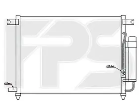 Радіатор кондиціонера Chevrolet Aveo (Шевроле Авео) 04-06 SDN/HB (T200)/AVEO 06- SDN (T250) виробник NRF