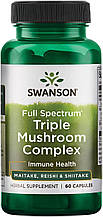 Swanson Triple Mushroom Complex (Maitake, Reishi, Shiitake) 60 Caps