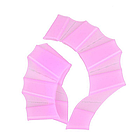 Силіконові ласти на руки S, Рожевий / Водні рукавички для плавання / Перепончасті плавці на пальці, фото 5
