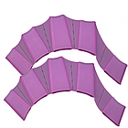 Силіконові ласти на руки S, Рожевий / Водні рукавички для плавання / Перепончасті плавці на пальці, фото 6