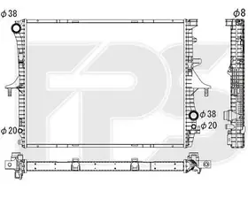 Радіатор охолодження двигуна Volkswagen (Koyorad) FP 74 A1206