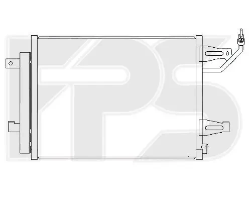 Радіатор кондиціонера Mitsubishi Colt 2004-2009 (AVA)