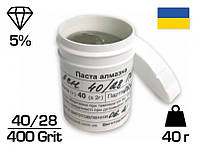 Алмазна паста АСН 40/28 ПОМГ (5%) 400 GRIT, 40 г (ACH40-28)
