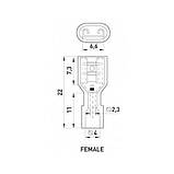 Наконечник-з'єднувач 1,5-2,5 кв.мм "мама" (100шт), фото 2