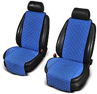 Накидки на сидения из Алькантары синий темный на передние