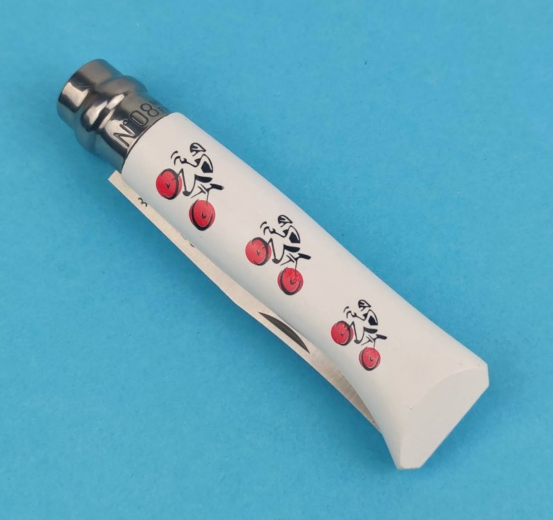 Ніж Opinel №8 Tour de France - white Sandvik 12C27 (001912)