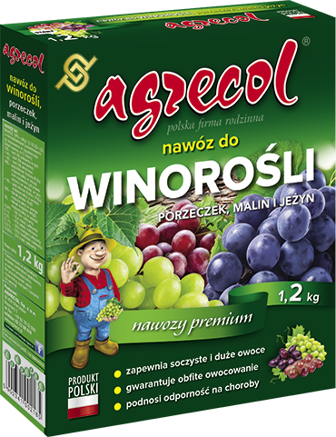 Добриво Agrecol для винограду, малини та смородини, 1.2 кг.