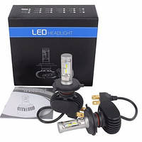 Светодиодная лампа S1 патрон H3 Комплект ламп LED для фар головного света 50 Вт 8000Lm OLP
