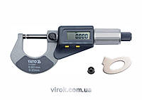 Мікрометр YATO з LCD цифровою шкалою, точністю 0.001 мм в діапазоні 0 - 25 мм [50]