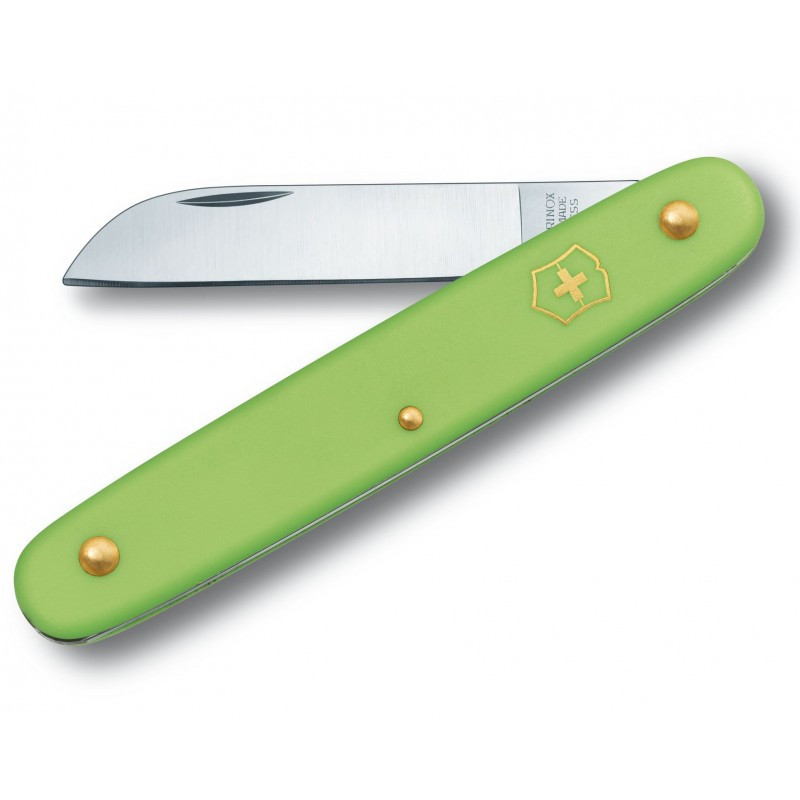 Ніж для саду Victorinox Floral Knife 100мм/1функ/зелен мат(блістер) (Vx39050.47B1)
