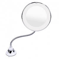 Зеркало для макияжа настольное 10X увеличительное круглое Ultra Flexible Mirror OLP