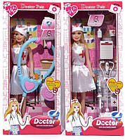 Кукла доктор средняя (комплект маленький врач) игровой набор для девочек