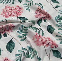 Ткань для скатерти ткань для штор римских штор розовая гортензия