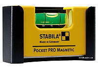 Рівень - міні STABILA Pocket PRO Magnetic магнітний : 7 х 2 х 4 см