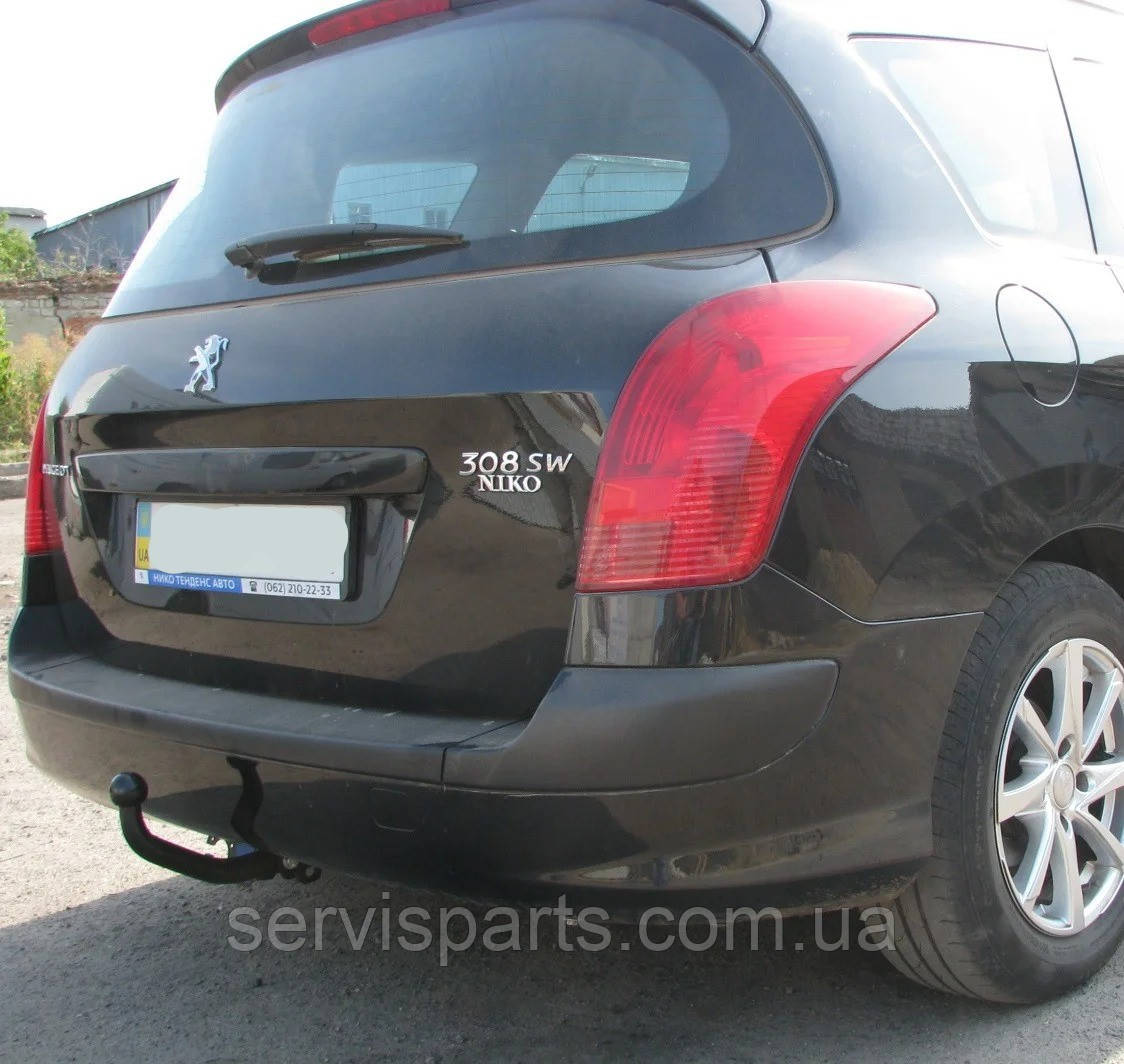 Фаркоп Peugeot 308 SW 2007-2014 (Пежо 308 універсал) без подрізу бампера