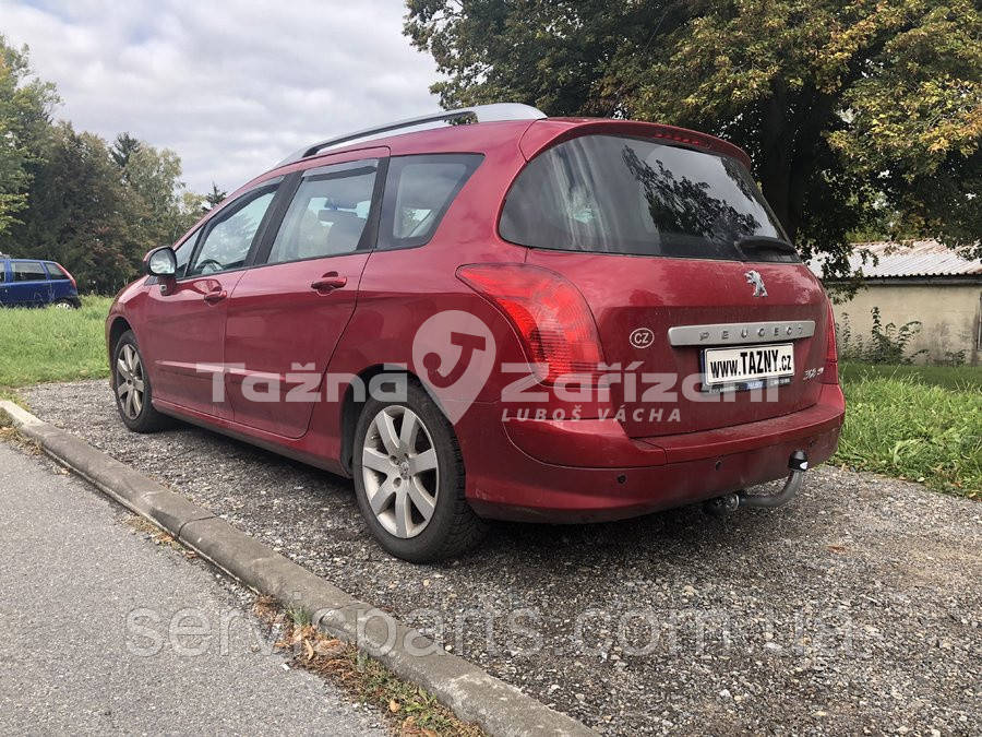 Оцинкованный фаркоп на Peugeot 308 SW 2007-2014 универсал (без подрезки бампера) - фото 1 - id-p1789140137