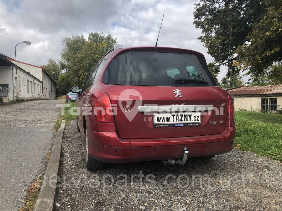 Оцинкованный фаркоп на Peugeot 308 SW 2007-2014 универсал (без подрезки бампера) - фото 5 - id-p1789140137