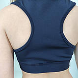 Спортивні сині топ та шорти дитячі для фітнесу для дівчинки з біфлексу Олівія р. 26-44, фото 2