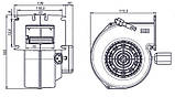 Вентилятор DOMER DM-120 алюмінієвий для твердопаливного котла, фото 3