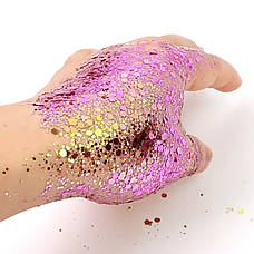 ГЛІТЕР СУХИЙ ГОЛОГРАФІЧНИЙ CHAMELEON CHUNKY GLITTER 30 ml, фото 3