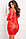 Мереживне плаття з довгим рукавом червоне tie BREAKER, XL / 2XL, фото 2