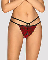 Трусики Obsessive Sugestina Bordeaux-Black S / M, Бордовый, S-M