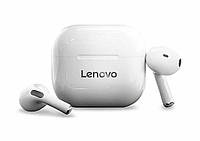 Оригінальні бездротові Bluetooth навушники Lenovo LP40, Bluetooth 5.0, до 20 годин автономності (White)