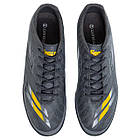 Сороконіжки футбольні шипшини Zelart Sport 301039-2 розмір 45 Deep Grey-Yellow, фото 4