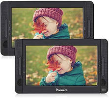 NAVISKAUTO 10,1-дюймів портативний DVD плеєр автомобільний підголівник, подвійні монітори на підголівники