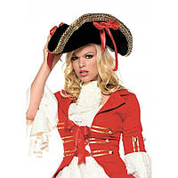 Піратський капелюх Pirate Hat with Gold Trim від Leg Avenue, чорний