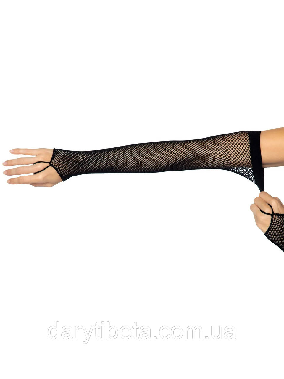Рукавички One Size Fishnet Arm Warmer Gloves від Leg Avenue, чорні - фото 5 - id-p1789153907