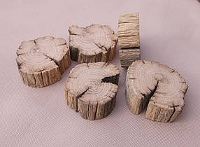 Набір зрізів натурального дерева для еко-іграшок (4-6 см) 5 шт. (не оброблений)