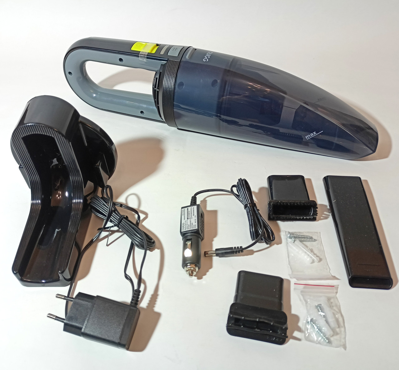 Аккумуляторный ручной, автомобильный, пылесос QUIGG Y8278FL (12В/аккумулятор, 75 Вт, Германия) - фото 6 - id-p1789167438