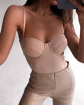 Жіночий боді з чашками