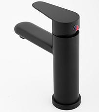 Змішувач для раковини (умивальника) YOKA SENA 24 BLACK чорний *, фото 6