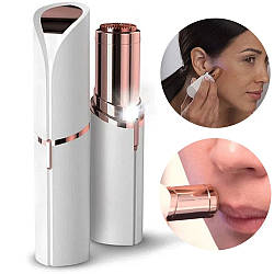 Кишеньковий епілятор для обличчя Flawless у стилі губної помади, від USB / Жіночий трімер помада для видалення волосся
