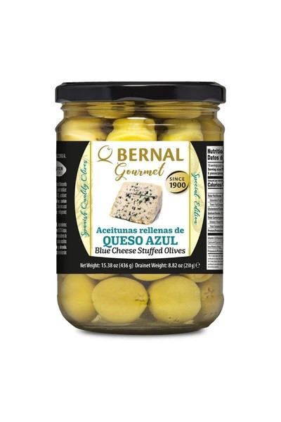 Оливки з блакитним сиром Bernal Queso Azul, 436г
