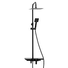 Душовий гарнітур YOKA OSLO 25 BLACK з виливом *, фото 4