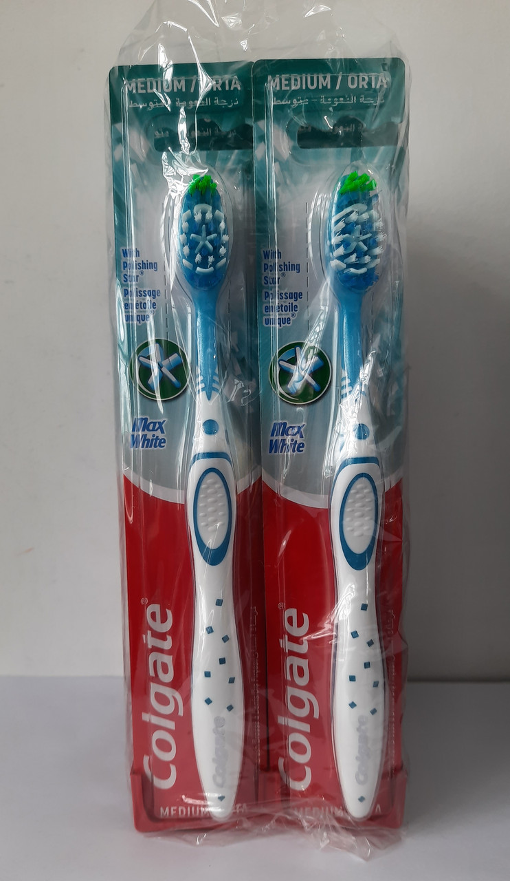 Щітка зубна Colgate Max White середня12 шт.