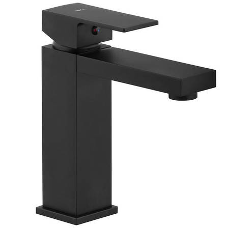 Змішувач для раковини (умивальника) YOKA GAPPO 24 BLACK чорний низький, фото 1