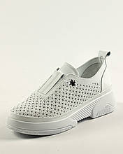 Сліпони перфоровані Evromoda 1924 40 Білі шкіра 42