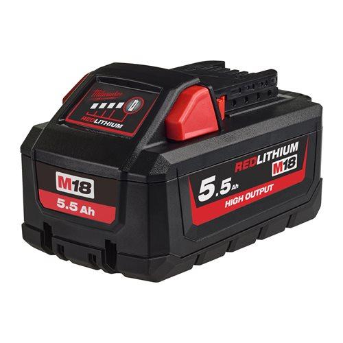 Аккумулятор MILWAUKEE M18 HB5.5 HIGH OUTPUT 5.5 Ач - фото 3 - id-p1789192627