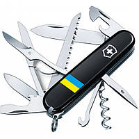 Складной швейцарский нож Victorinox Vx13713.3_T1100u Huntsman Ukraine 15 функций 91 мм Флаг Украины