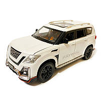 Іграшкова машинка металева Nissan Patrol (Ніссан) «АвтоЕксперт», біла, батар., світ, звук, відкр.двері, від 3 р., 21*9*9см., фото 2