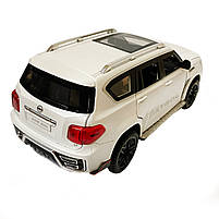 Іграшкова машинка металева Nissan Patrol (Ніссан) «АвтоЕксперт», біла, батар., світ, звук, відкр.двері, від 3 р., 21*9*9см., фото 5