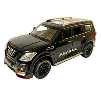 Іграшкова машинка металева Nissan Patrol (Ніссан) «АвтоЕксперт», чорна, батар., світ, звук, відкр.двері, від 3 р., 21*9*9см., фото 2