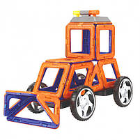 Магнітний конструктор Play Smart Машинки «Кольорові магніти» 42 деталі (2488), фото 3