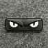 Шеврон на липучці котячі очі світяться в темряві пвх cat eyes, фото 3